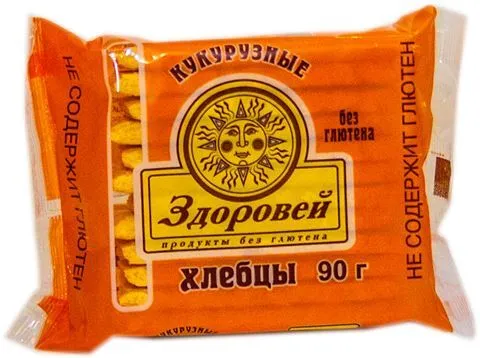 Безглютеновые Здоровей хлебцы кукурузные, 90грамм