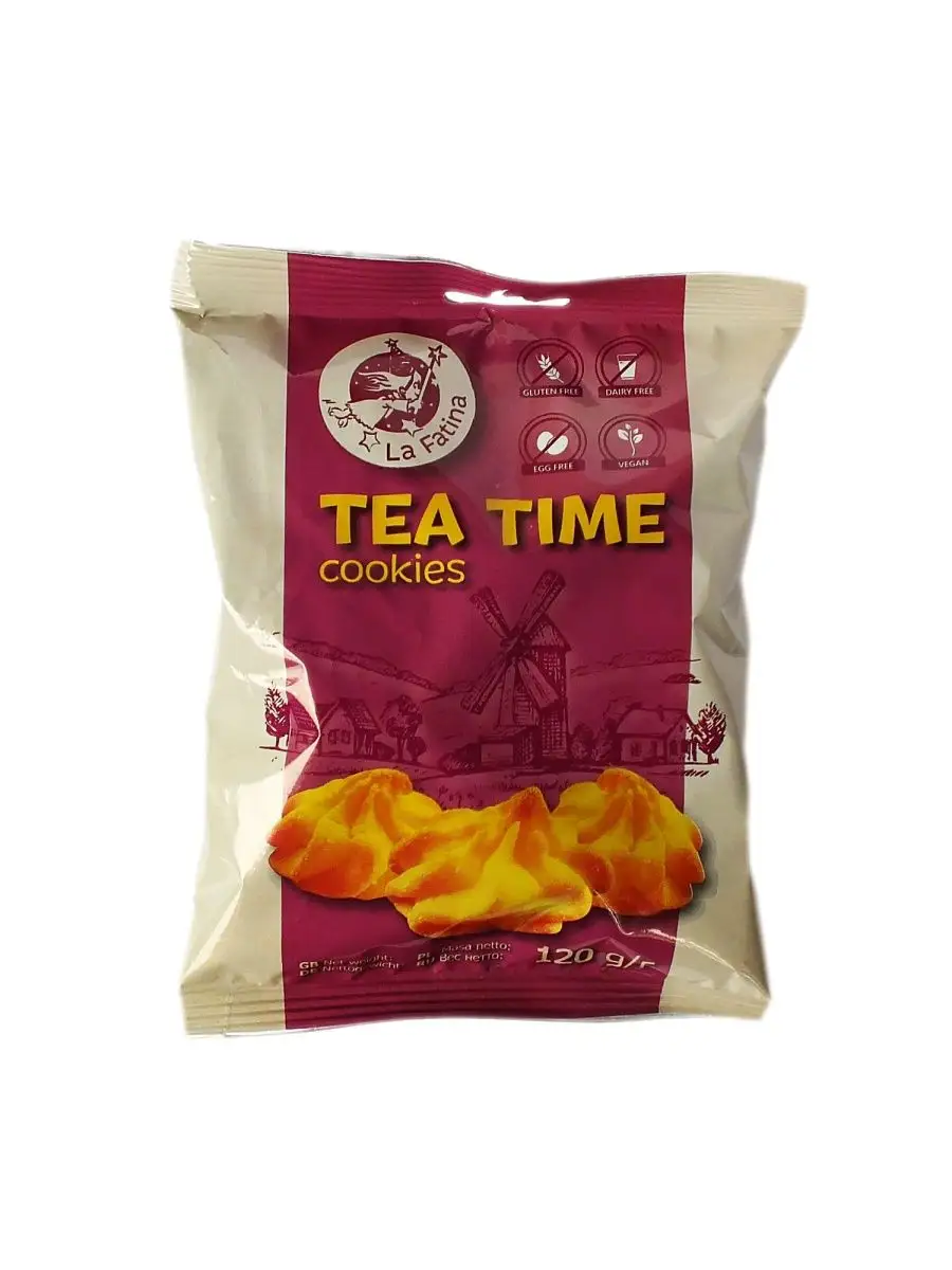 Печенье К чаю Tea Time без глютена по 120 грамм