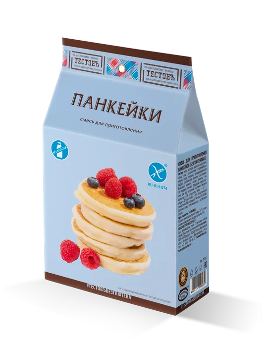 Смесь для выпечки ТЕСТОВЪ панкейков Без глютена 400 гр