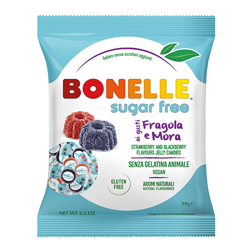 BONELLE желейные конфеты со вкусом клубники и ежевики, 90 грамм