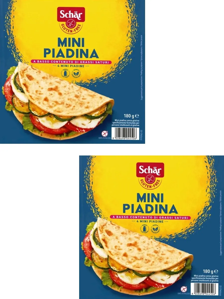 Хлебные лепешки Mini Piadina  180 грамм