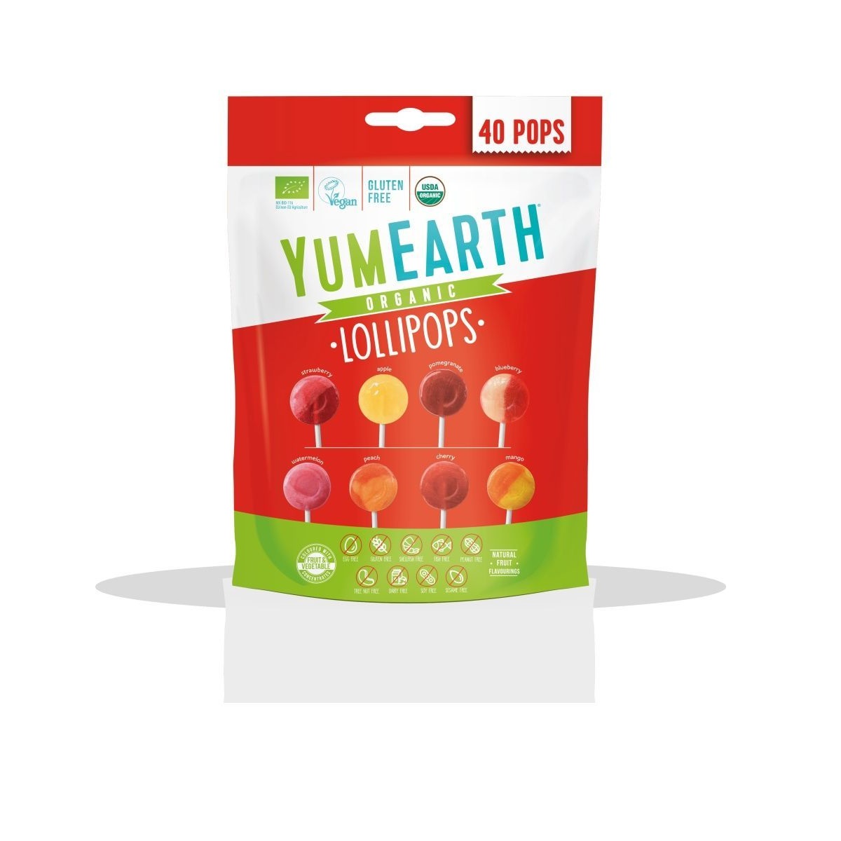 Леденцы YumEarth Lollipops 40 шт